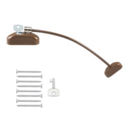 Smith & Locke  Window Restrictor Brown 99mm