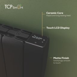 TCP  1500W Electric Wall-Mounted Convector Heater Black