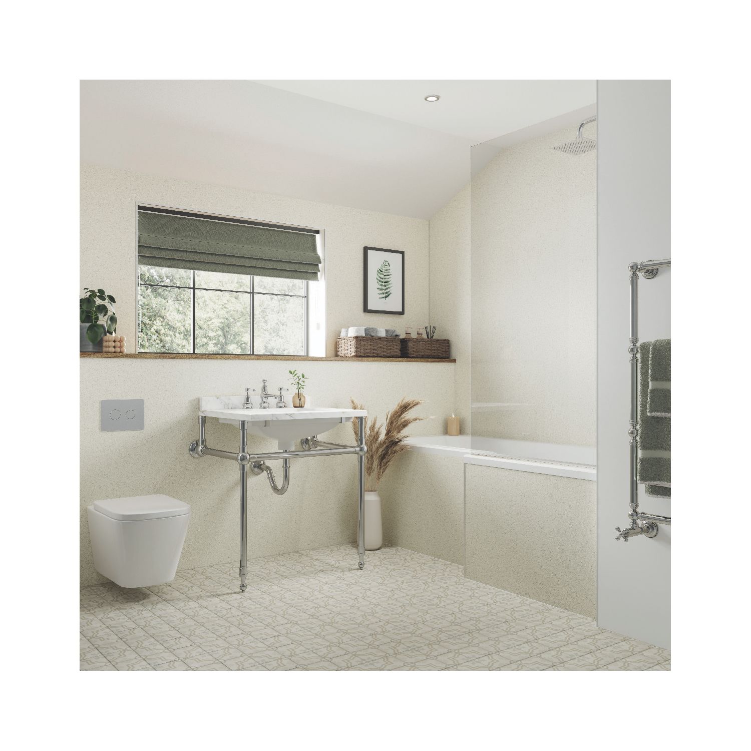 Multipanel Unlipped Bathroom Waterproof Wall Panel Matt Senora Stone 2400mm x 900mm x 11mm (295CG)