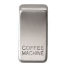 Knightsbridge 'COFFEE MACHINE' Switch Cover Brushed Chrome
