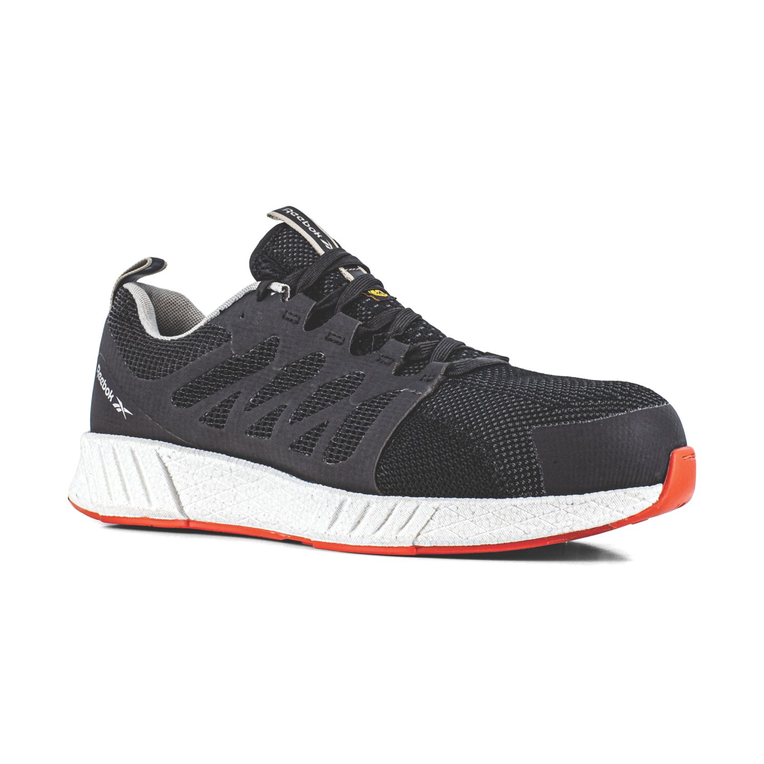 Reebok Fusion Flexweave Size 10 Black Safety Trainers (295CU)