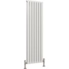 Reina Harley Double 1600mm x 490mm 4294BTU White Vertical Designer Radiator