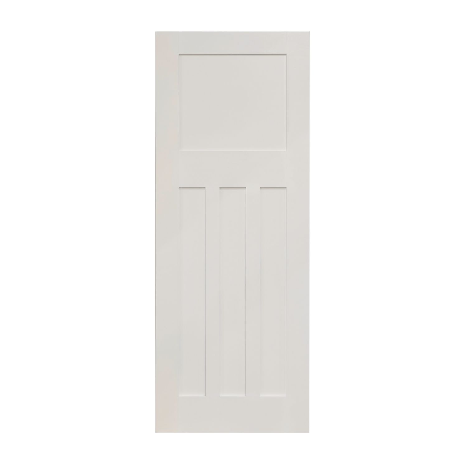 Primed White Wooden 4-Panel Shaker Internal Edwardian-Style Door 1981mm x 762mm (295FA)