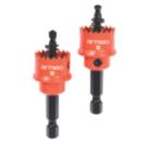 Armeg Acceler8 Hex Shank Sheet Steel Holesaws 20mm 2 Pack