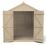 Forest  7' x 5' (Nominal) Apex Overlap Timber Shed
