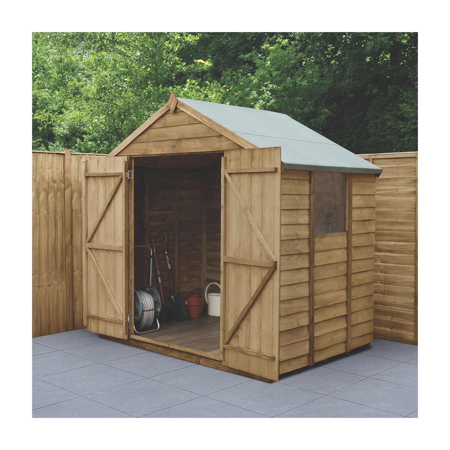 Forest 7' x 5' (Nominal) Apex Overlap Timber Shed (295JR)