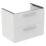 Ideal Standard i.life B Wall Hung Vanity Unit with Chrome Handles & Basin Matt White 800mm x 505mm x 630mm