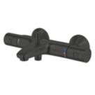 Grohe QuickFix Precision Start Matt Black 70mm Wall Mounted Dual Control Thermostatic Shower Mixer Tap