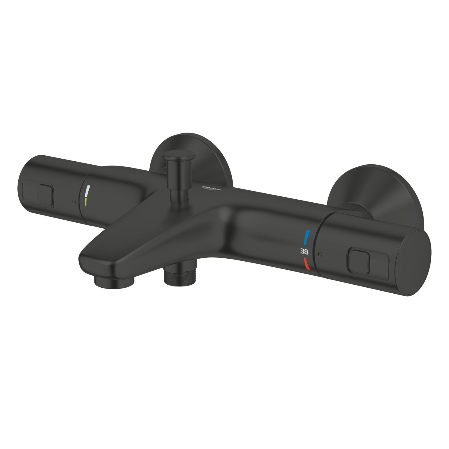 Grohe QuickFix Precision Start Wall Mounted Thermostatic Bath Shower Mixer Matt Black (295KW)