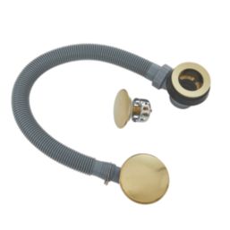 Highlife Bathrooms Clicker Waste Brushed Brass