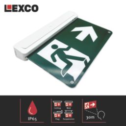 Lexco  Maintained or Non-Maintained Emergency LED Exit Light with Up, Down, Left & Right Arrow 2.2W 20lm