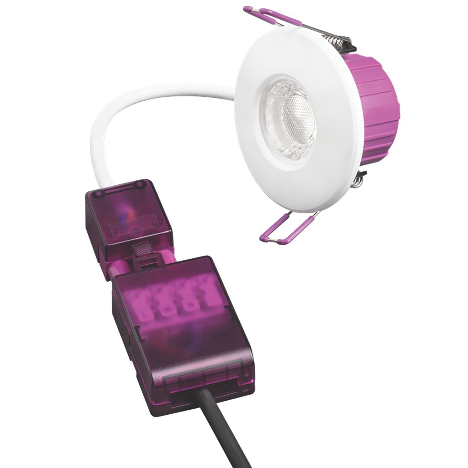 Robus Triumph Slim Fixed Fire Rated LED CCT Selectable Downlight White 6.5W 600/640lm (295RL)