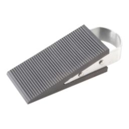 Smith & Locke Door Stop Wedge with Stainless Steel Handle Black