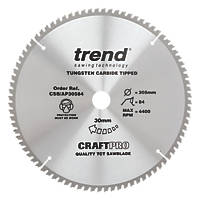 Trend CraftPo CSB/AP30584 Aluminium/Plastic Circular Saw Blade 305 x 30mm 84T
