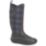 Muck Boots Hale Size 8 Womens Black/ Grey Plaid Non Safety Wellies