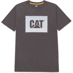 CAT Graphic Short Sleeve Tee Shirt Grey 2X Large 47" Chest