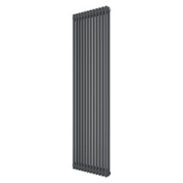 Azur 1800mm x 560mm 5410BTU Anthracite Vertical 2 Column Radiator