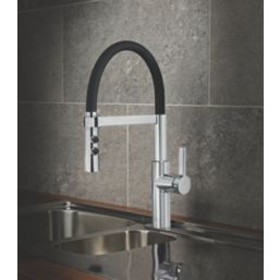 Almeria  Pull-Out Spray Mono Mixer Kitchen Tap Chrome