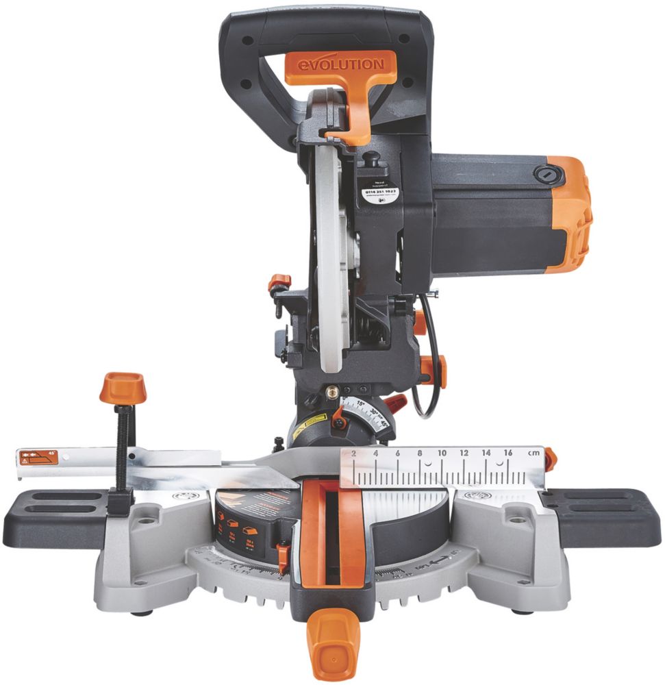 Evolution 210mm deals sliding mitre saw