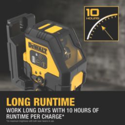 DEWALT DCLE14201RB-XJ Red Self-Levelling Cross-Line USB Laser