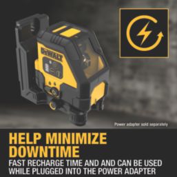 DEWALT DCLE14201RB-XJ Red Self-Levelling Cross-Line USB Laser