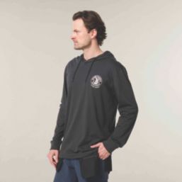 Hard Yakka Heritage Icon Lightweight  Hooded Sweatshirt Charcoal Medium 30.5" Chest