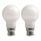LAP  B22 A60 LED Light Bulb Milky 806lm 3.8W 2 Pack