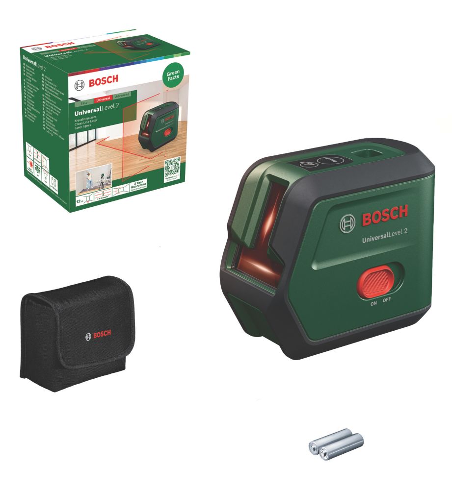 Bosch 0603663F00 Red Self-Levelling Cross-Line Line Laser