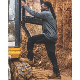 DEWALT Waterford Work Trouser Grey/Black 40" W 31" L