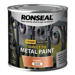 Ronseal Gloss Direct to Metal Paint Metallic Copper 250ml