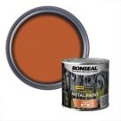 Ronseal 250ml Metallic Copper Gloss Anti Corrosive Metal Paint