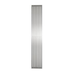 Time Lunar 2000mm x 340mm 3703BTU Matt Chrome Vertical Designer Radiator