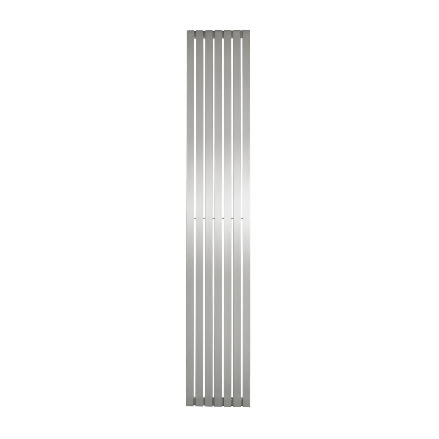 Time Lunar 2000mm x 340mm 3703BTU Matt Chrome Vertical Designer Radiator (296KL)