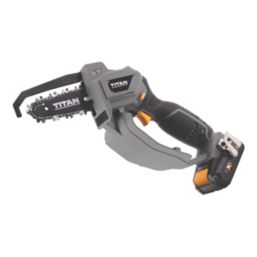 Refurb Titan  18V 1 x 2.0Ah Li-Ion   Cordless 15cm Chainsaw