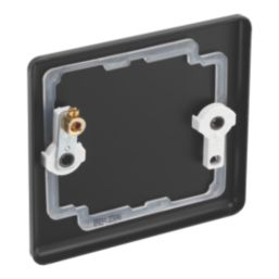 LAP  1-Gang Blanking Plate Matt Black