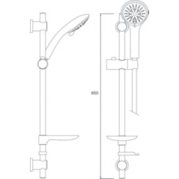 Bristan Casino Shower Kit Chrome