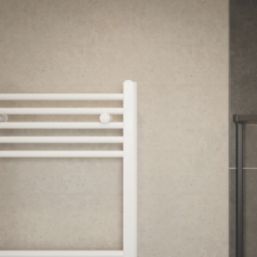 Flomasta 1800mm x 500mm 2498BTU White Flat  Towel Radiator