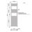 Flomasta 1800mm x 500mm 2498BTU White Flat  Towel Radiator