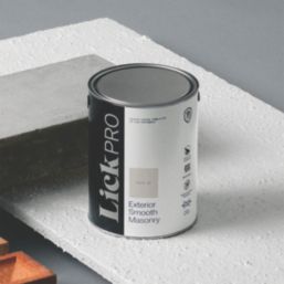 LickPro 5Ltr Smooth Taupe 01 Masonry Paint