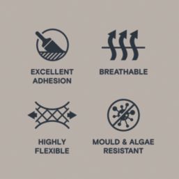 LickPro 5Ltr Smooth Taupe 01 Masonry Paint