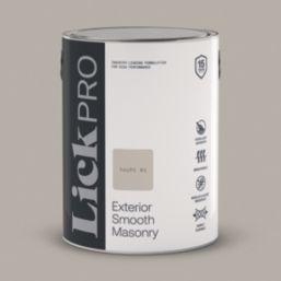 LickPro 5Ltr Smooth Taupe 01 Masonry Paint
