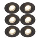 Spa Cali Adjustable  Downlights Matt Black 6 Pack