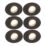 Spa Cali Adjustable  Downlights Matt Black 6 Pack