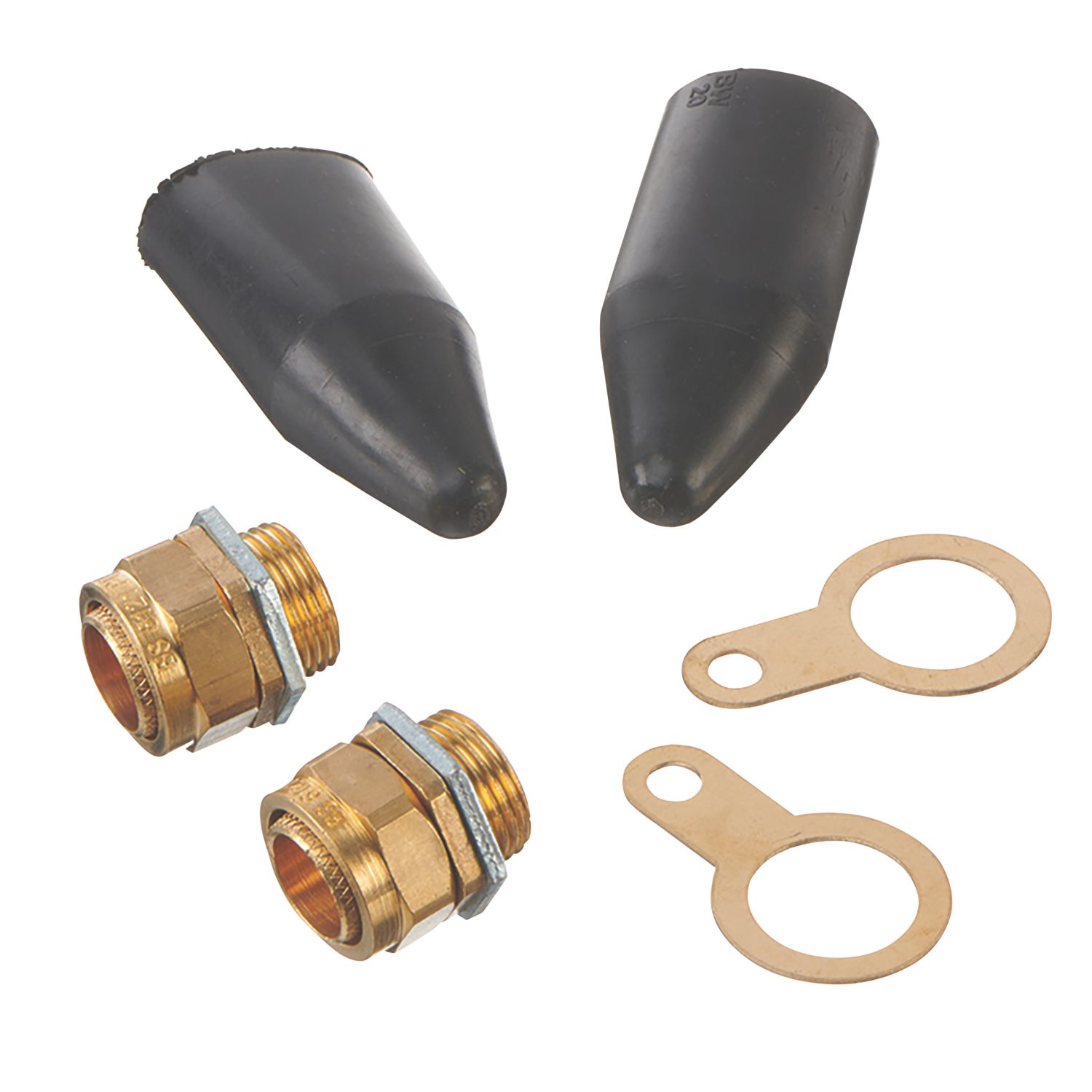 Vimark Brass Internal Gland Kit 20mm Black 2 Pack (296VT)
