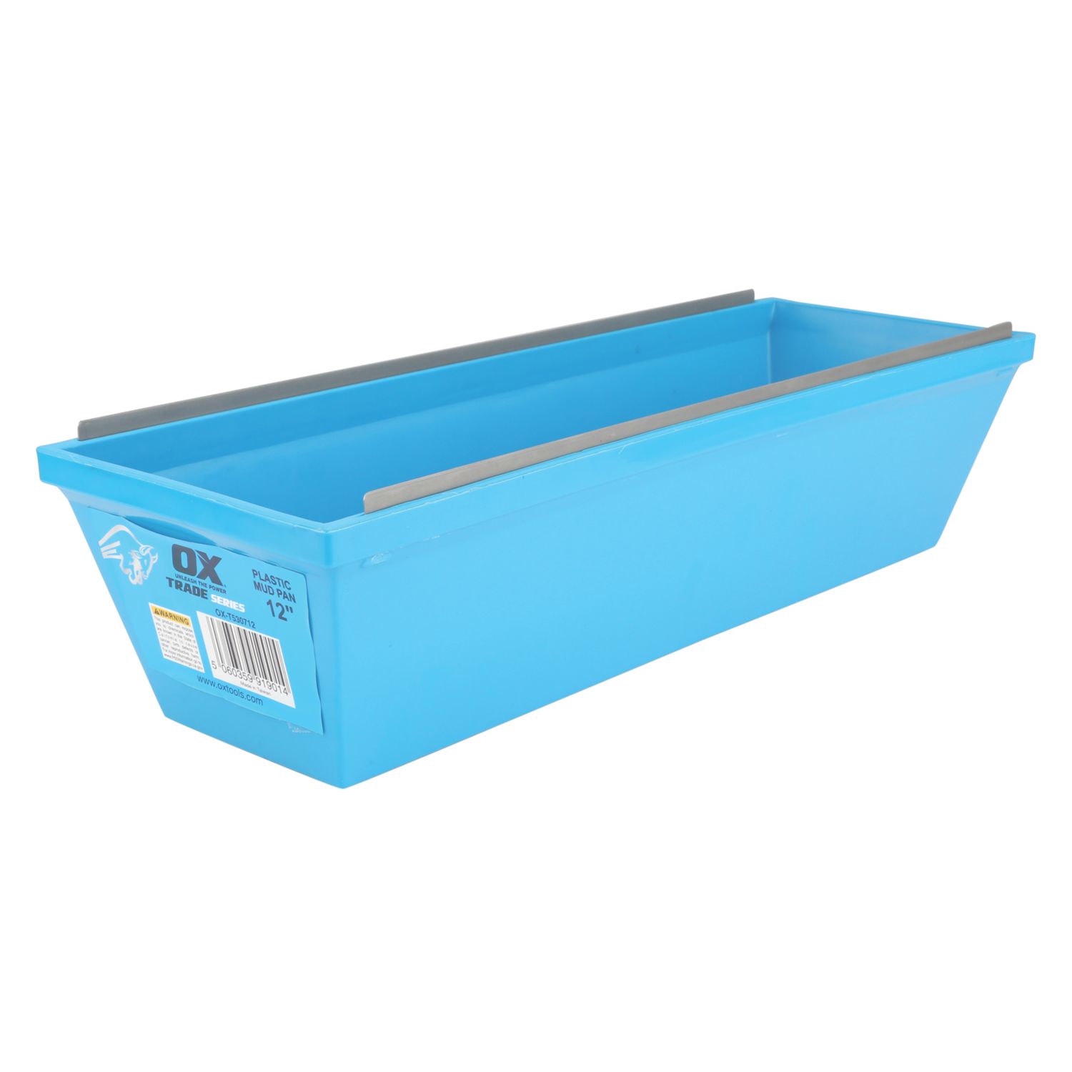 OX Trade Plastic 2.5Ltr Plasterers Mud Pan 12" x 3½" (296XV)