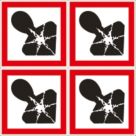 Essentials  Health Hazard GHS Labels (Sheet) 100mm x 100mm