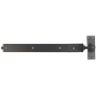 GateMate Black Straight Adjustable Bands & Hooks 165mm x 24" x 600mm 2 Pack