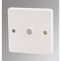 Crabtree Capital 20A Unswitched Flex Outlet Plate  White