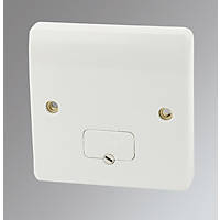 MK Logic Plus 13A Unswitched Fused Spur & Flex Outlet  White