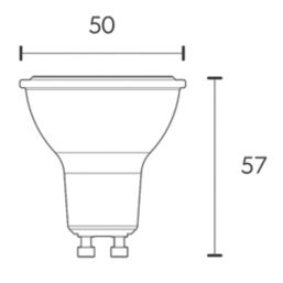 4lite   GU10 LED Light Bulb 610lm 6W 6 Pack